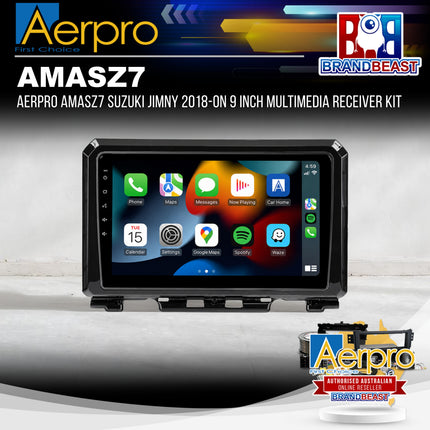 Aerpro AMASZ7 Suzuki Jimny 2018-On 9 Inch Multimedia Receiver Kit