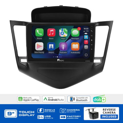 Aerpro AMDGM2 9" Wireless CarPlay DAB+ Holden Cruze MyLink 2009-2016 Infodaptor
