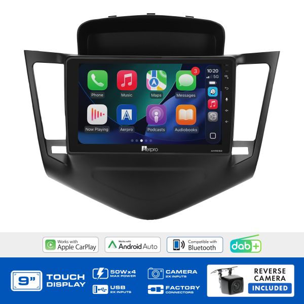 Aerpro AMDGM2 9" Wireless CarPlay DAB+ Holden Cruze MyLink 2009-2016 Infodaptor