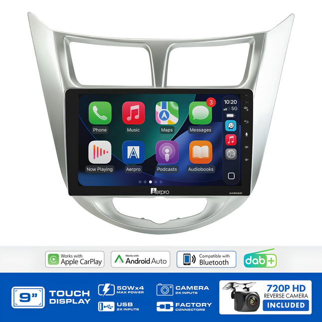 Aerpro AMDHY22 9" Multimedia Receiver Hyundai Accent 2011-15