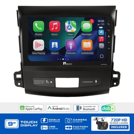 Aerpro AMDMB12 9" Multimedia Receiver Outlander Peugeot 4007
