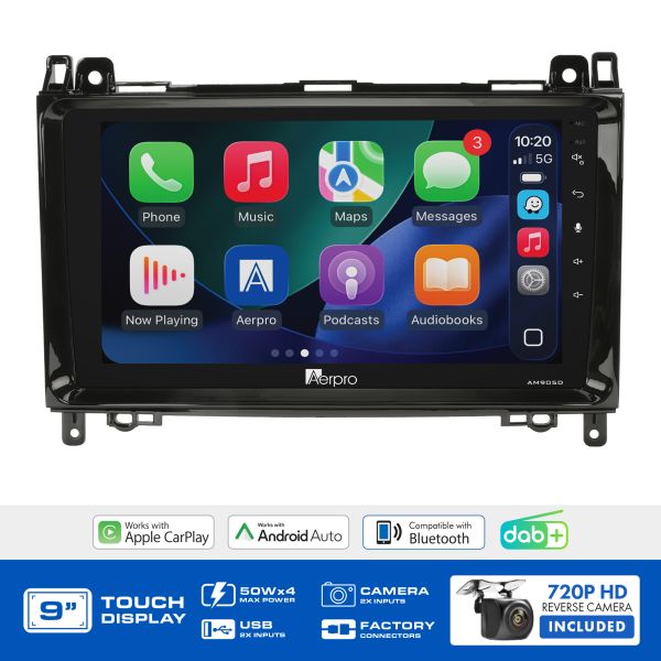 Aerpro AMDMC2 9" Multimedia Receiver Mercedes VW Non-Amplified