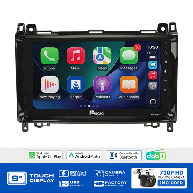 Aerpro AMDMC3 9" Multimedia Receiver Mercedes Vito W447 2015