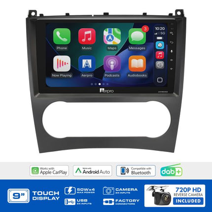 Aerpro AMDMC4 9" Multimedia Receiver Mercedes C-Class W203 CLC