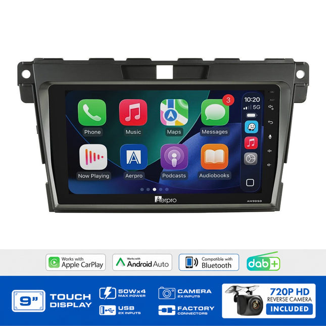 Aerpro AMDMZ20 9" Multimedia Receiver Mazda CX7 2009-2012 Kit