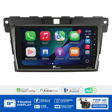 Aerpro AMDMZ20 9" Multimedia Receiver Mazda CX7 2009-2012 Kit