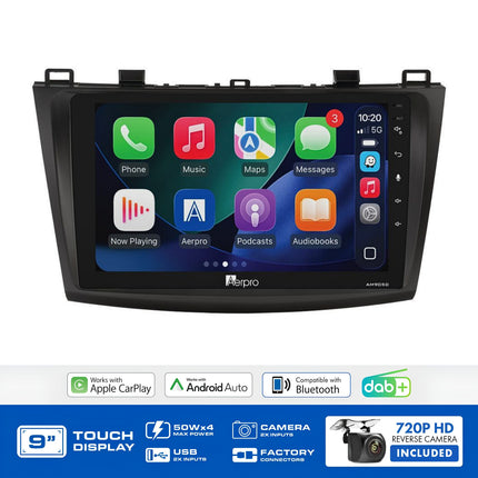 Aerpro AMDMZ4 9" Multimedia Receiver Mazda 3 BL 2009-2013 DAB+