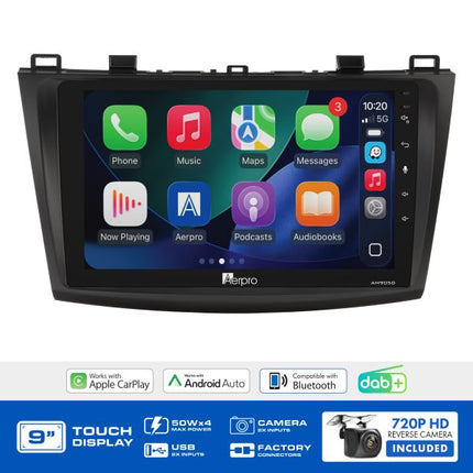 Aerpro AMDMZ4 9" Multimedia Receiver Mazda 3 BL 2009-2013 DAB+