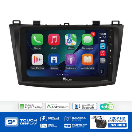 Aerpro AMDMZ5 9" Multimedia Receiver Mazda 3 BL Bose 2009-13