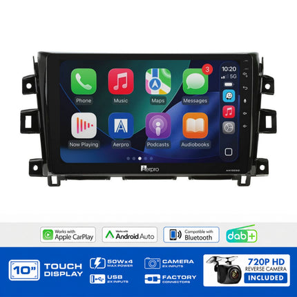 Aerpro AMDNI27 Nissan Navara 2019-2023 10" Head Unit CarPlay DAB+ 360 Camera Sat Nav