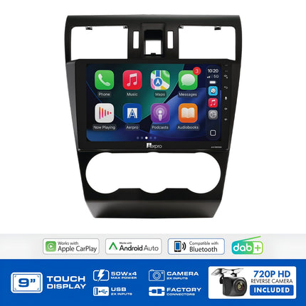 Aerpro AMDSU1 9" Wireless CarPlay DAB+ Subaru Forester Impreza XV No Factory Screen