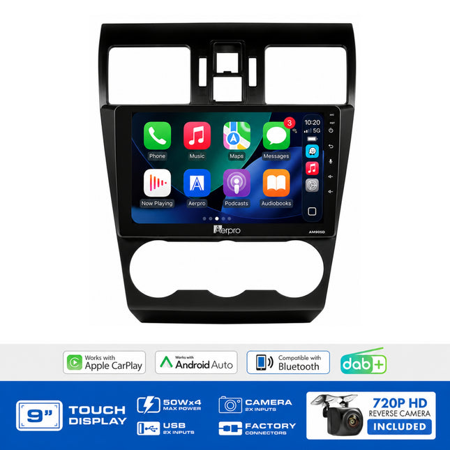 Aerpro AMDSU13 9" Subaru WRX Multimedia Receiver with Navigation