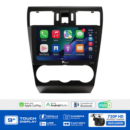 Aerpro AMDSU2 9" Wireless CarPlay DAB+ Subaru Forester Impreza XV Factory 6.1" Screen