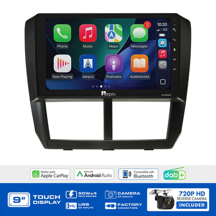 Aerpro AMDSU7 Subaru Forester Impreza WRX 2007-2014 9" Head Unit CarPlay DAB With Nav