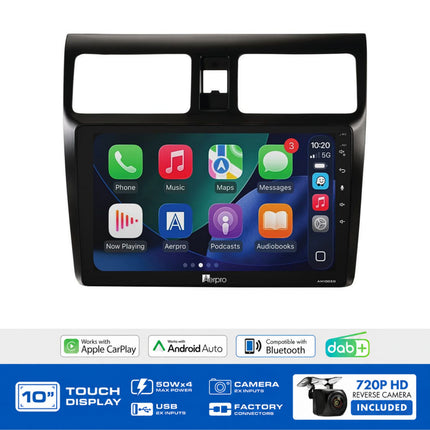 Aerpro AMDSZ1 Suzuki Swift 2005-2010 10" Head Unit Wireless CarPlay DAB+ SWC Retained