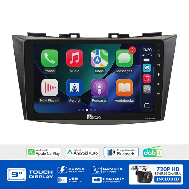 Aerpro AMDSZ2 9" Multimedia Receiver Kit Suzuki Swift 2011-2017 No SWC