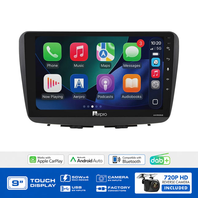 Aerpro AMDSZ8 Suzuki Baleno 2016-2022 9" Head Unit Wireless CarPlay DAB+ Camera USB