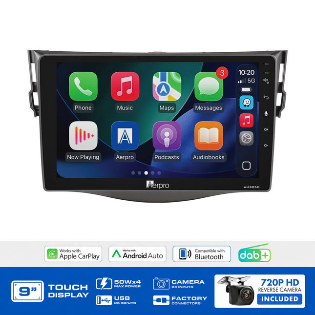 Aerpro AMDTO16 9" Multimedia Receiver Kit Toyota RAV4 2006-2011