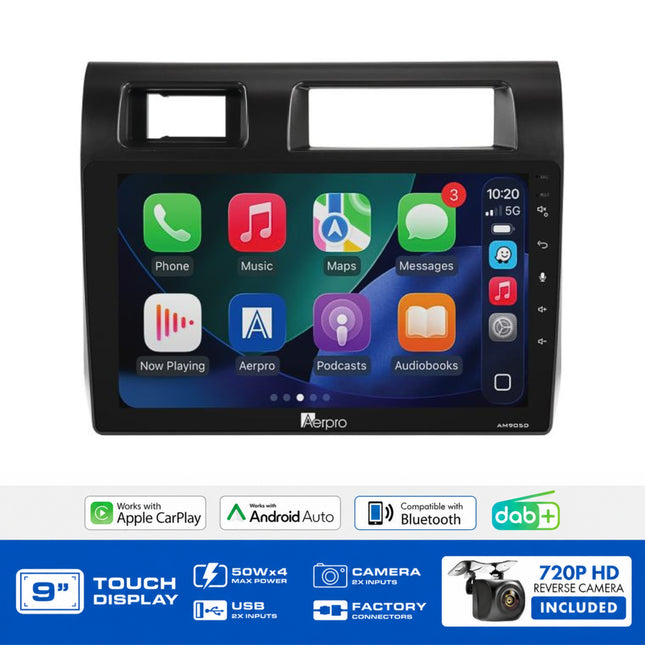 Aerpro AMDTO29 9" Multimedia Receiver Kit Toyota Landcruiser 70 Series