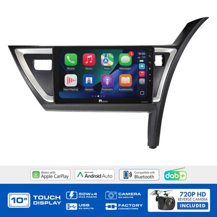 Aerpro AMDTO39 Toyota Corolla Hatch 2012-2015 10" Head Unit CarPlay DAB+ USB AUX
