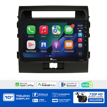 Aerpro AMDTO41 10" Multimedia Receiver Landcruiser 200 No SWC