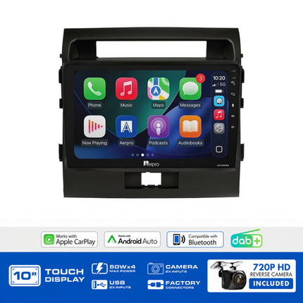 Aerpro AMDTO43 10" Multimedia Receiver Landcruiser 200 GX SWC