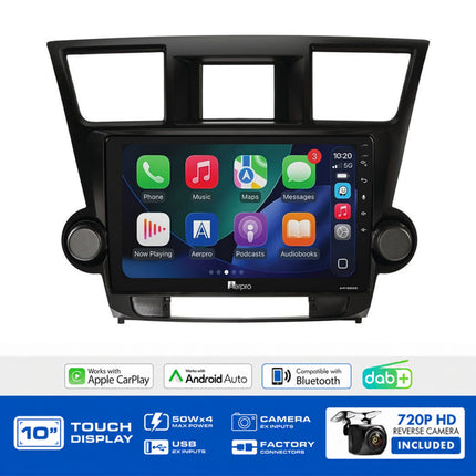 Aerpro AMDTO45 10" Multimedia Receiver Kluger Grande 2007-13