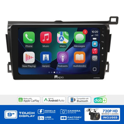 Aerpro AMDTO5 9" Wireless CarPlay Android Auto DAB+ Toyota RAV4 2013-2017 Non-Amplified