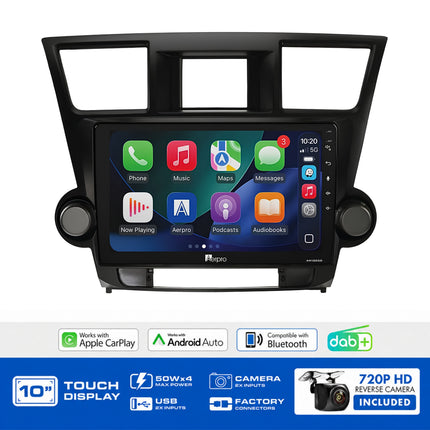 Aerpro AMDTO6 10" Multimedia Receiver Toyota Kluger 2007-2013