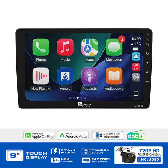 Aerpro AMDVW15 9" Multimedia Receiver VW Beetle Tiguan MIB-PQ