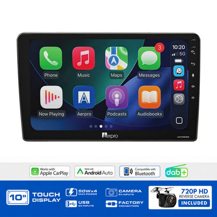 Aerpro AMDVW3 10" Multimedia Receiver VW Blaupunkt White MFD