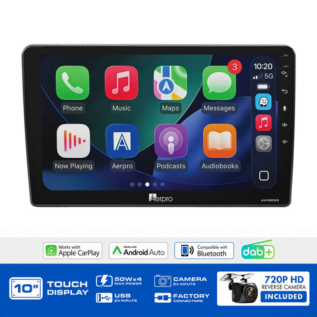 Aerpro AMDVW4 10" Multimedia Receiver Volkswagen MIB-PQ 2015