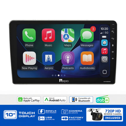 Aerpro AMDVW5 10" Multimedia Receiver VW MIB-PQ Amp Retained