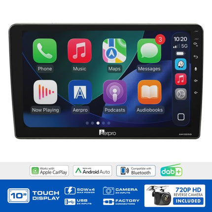 Aerpro AMDVW5 10" Multimedia Receiver VW MIB-PQ Amp Retained