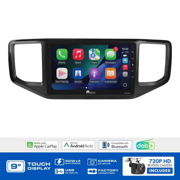 Aerpro AMDVW8 9" Wireless CarPlay Android Auto DAB+ Volkswagen Amarok 2016-2019