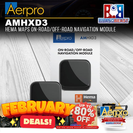 Aerpro AMHXD3 Hema Maps On-Road/Off-Road Navigation Module