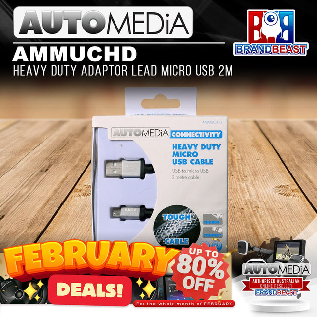 Automedia AMMUC-HD 2M Heavy-Duty Micro USB Cable