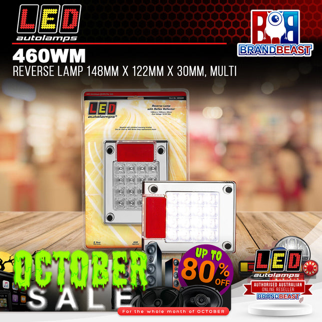 LED Autolamps 460WM Reverse Lamp 148Mm X 122Mm X 30Mm Multi