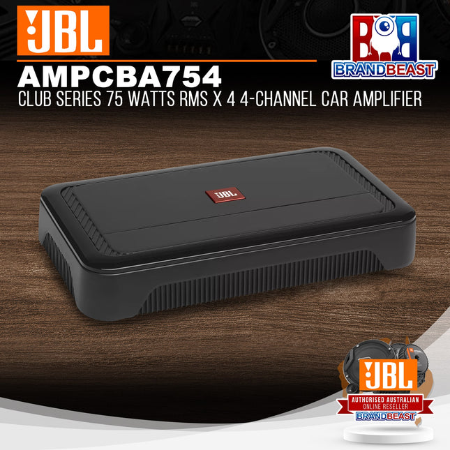 JBL AMPCBA754 Club Series A754 75W RMS x 4 4-Channel Car Amplifier