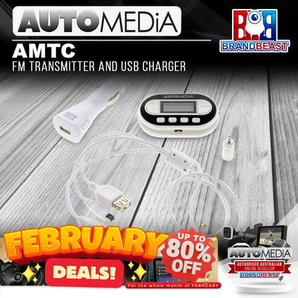 Automedia AMTC FM Transmitter & USB Charger