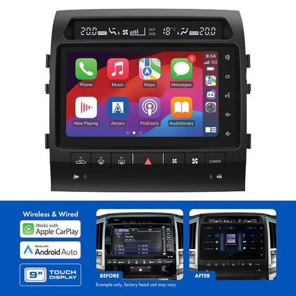 Aerpro AMUTO51B Toyota LandCruiser 200 Series Sahara 2010-2011 9 Inch Advanced Infotainment System