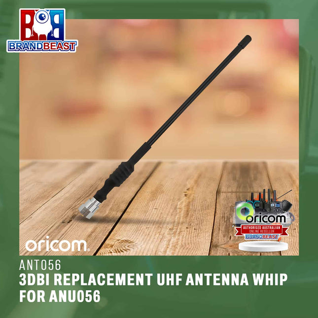 Oricom ANT056 3dBi Replacement UHF Antenna Whip for ANU056