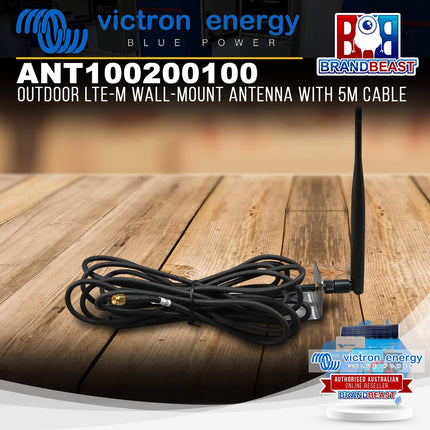 Victron Energy ANT100200100 Outdoor LTE-M Wall-Mount Antenna With 5m Cable