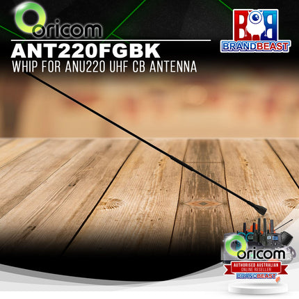 Oricom ANT220FGBK Whip For ANU220 UHF CB Antenna