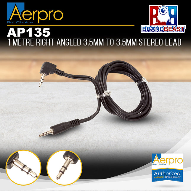 Aerpro AP135 1m 3.5mm to 3.5mm Stereo Lead