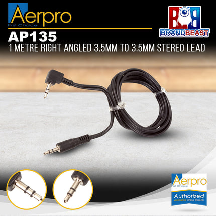 Aerpro AP135 1m 3.5mm to 3.5mm Stereo Lead
