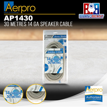 Aerpro AP1430 30m 14 Gauge Speaker Cable