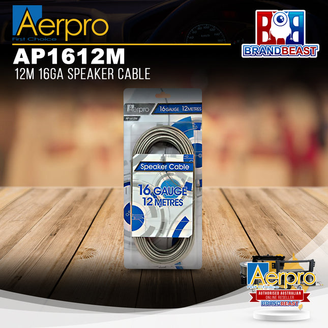 Aerpro AP1612M 12M 16GA Speaker Cable