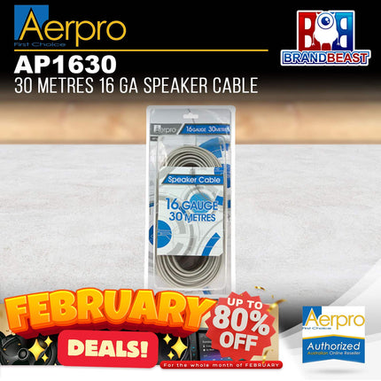 Aerpro AP1630 30m 16 Gauge Speaker Cable