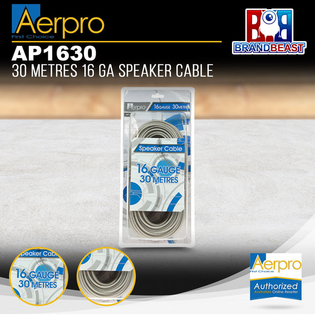 Aerpro AP1630 30m 16 Gauge Speaker Cable